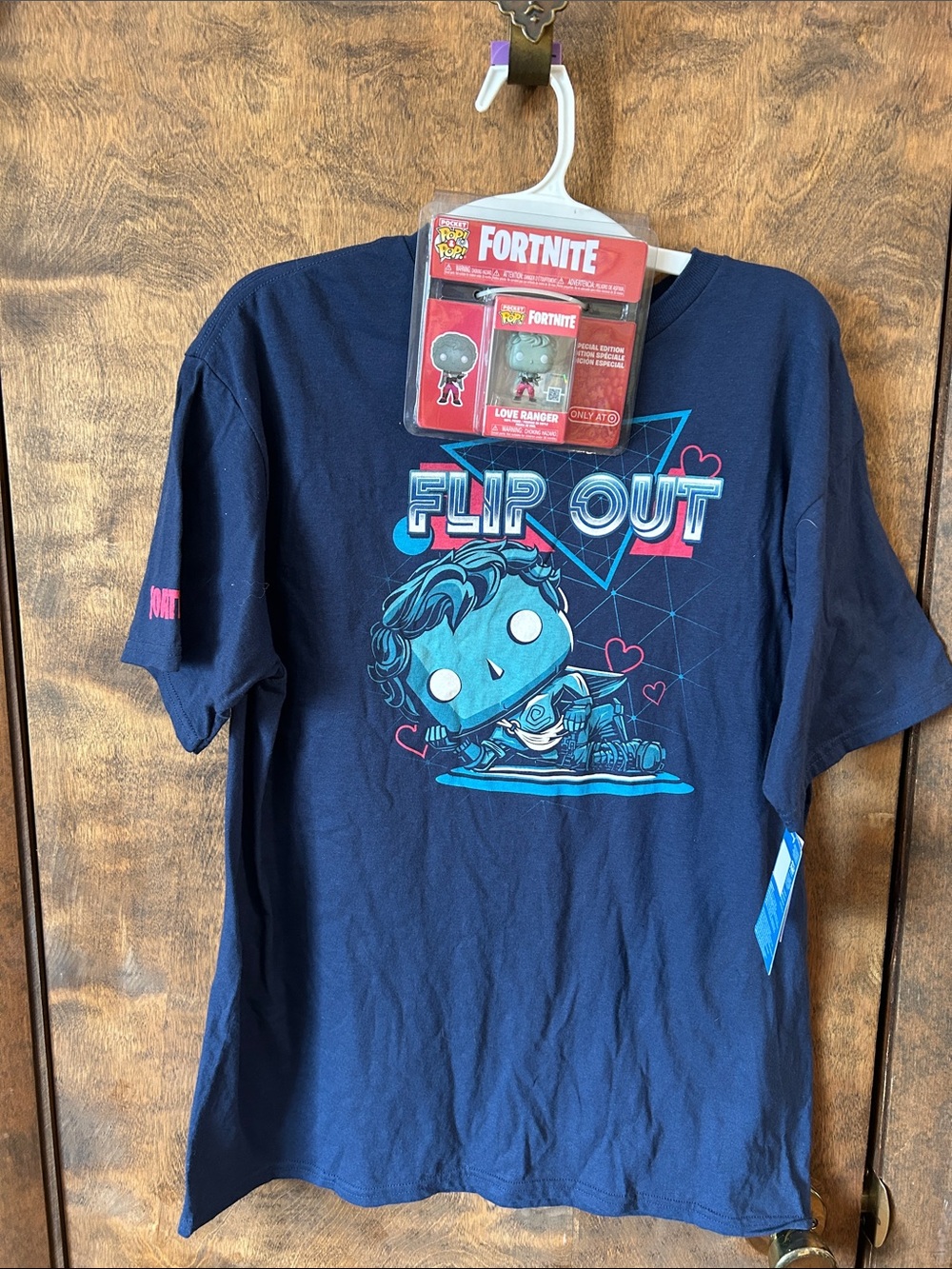 Kids 'Flip Out' Navy Graphic T‑Shirt XL